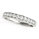 14k White Gold Classic Diamond Wedding Band (1/4 cttw)-1