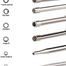 Biuhpa Set 12 Vergaser Tuning Werkzeugen/Tuning Schraubendreher für 2-Takt-Motor Keilverzahnung/Pac Man/D/Doppel-D-Spitze für Poulan Hus-qvarna STHIL ECHO Kettensägen Freischneider-3