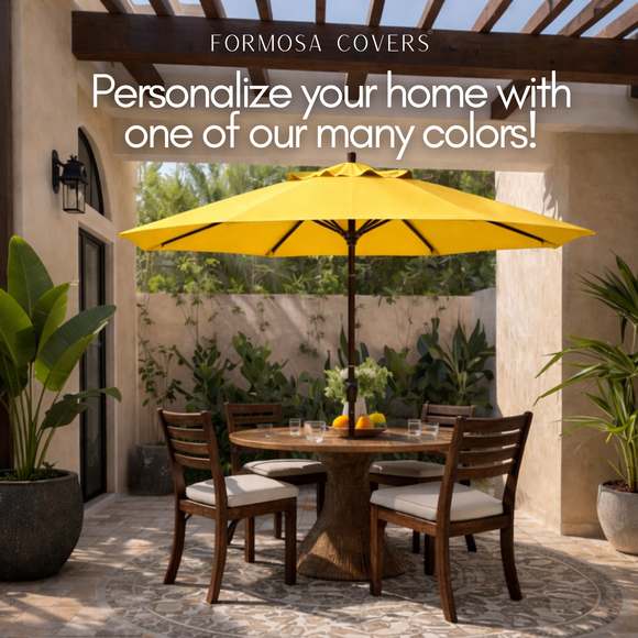 9ft Market Patio Umbrella 6 Rib Replacement Canopy Yellow Olefin