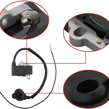 Hipa MS311 Ignition Coil for Stihl MS391 MS311Z MS391Z Chainsaw Replaces 1140 400 1303 11404001303 1140 1305B - 0