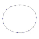 1.80 Carat Genuine Tanzanite .925 Sterling Silver Necklace-1