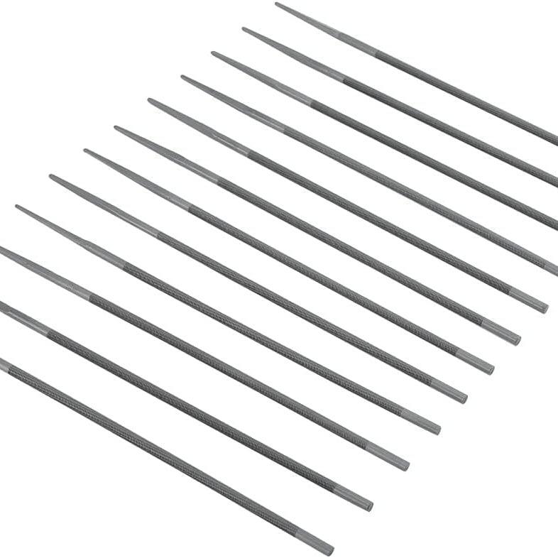 Hipa 12-Pack 3/16 inch 4.8mm Round Chainsaw Chain Sharpening Files to Sharpen .325 Pitch inch Saw Chains Replace for Oregon 70503 - 0