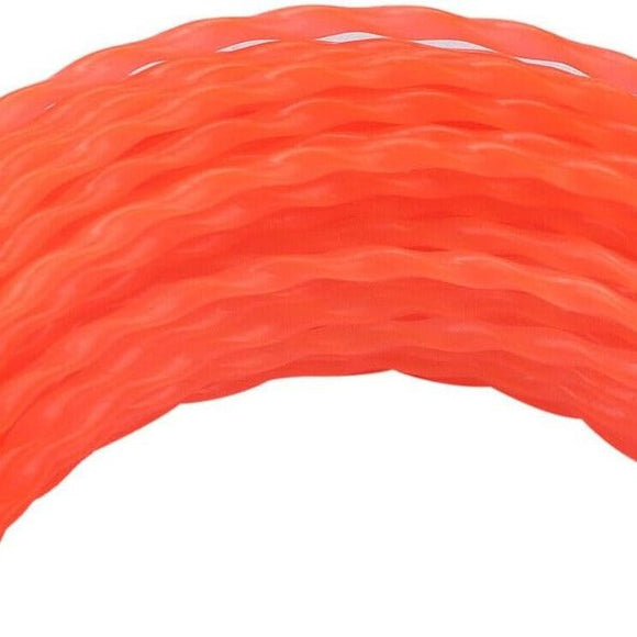 Hipa .095 inch x 15 Meter 2.4mm Commercial Round Twist String Trimmer Line for Stihl Echo Husqvarna Poulan Craftsman Grass Weed eater