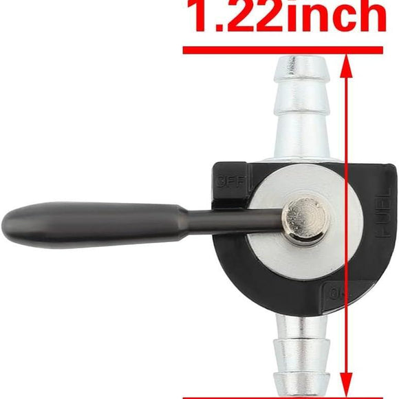1/4 Inline Heavy Duty Fuel Shut Off Valve 691035 Fit for Engine Lawn Mower Lawn Tractor Parts Replace Scag 48568 Oregon 07-403 (16mm x 1.5mm)