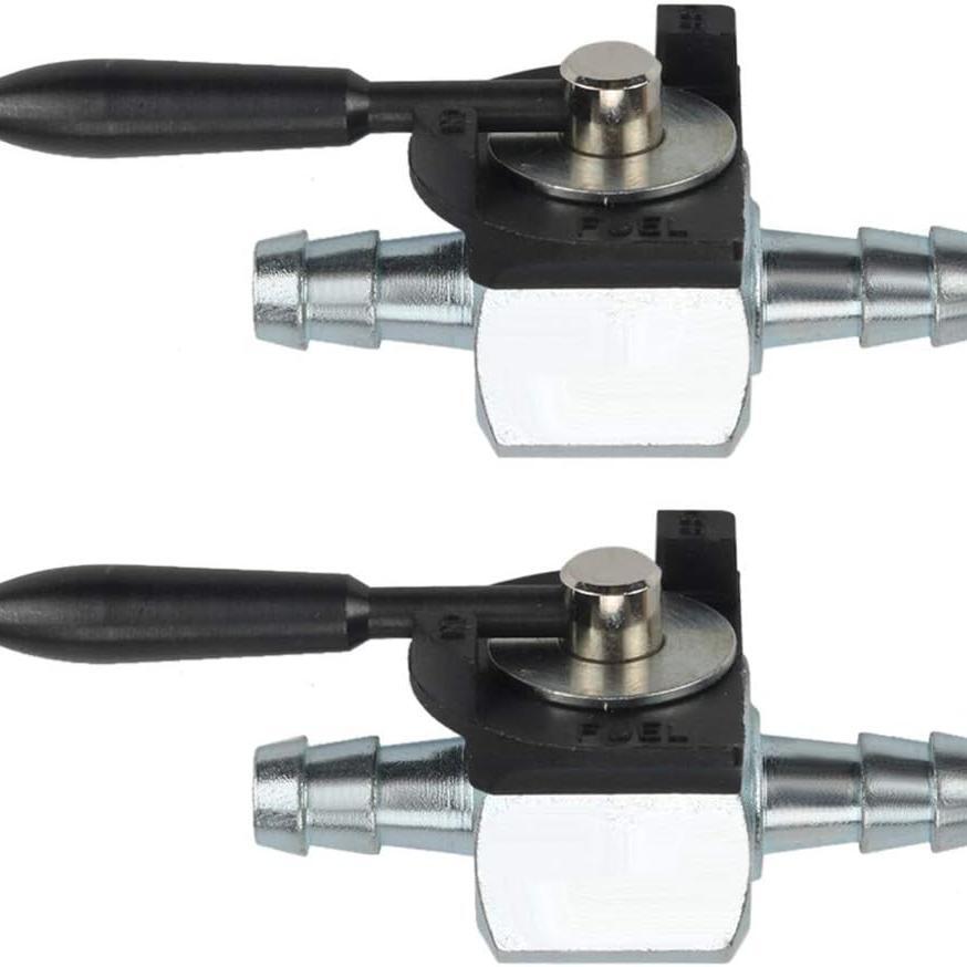 2-Pack 1/4 inch Heavy Duty Fuel Gas Shut-Off Valve Steel In-line Cut-Off ATV Lawn Mower for #Oregon 07-403 Scag 48568 Rotary 868 - 0