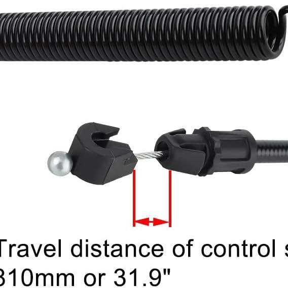 Hipa 532169676 Deck Clutch Cable for Craftsman 917270750 Lawn Tractor Husqvarna LT1000 LT2000 LT16542 42 inch Riding Lawn Mower Replaces 169676 175067