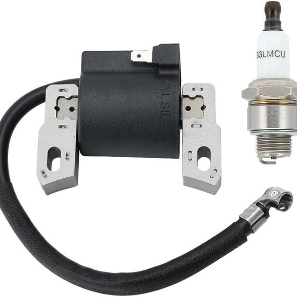 Hipa Ignition coil for Briggs and Stratton 590454 802574 491760 790817 692605 799381 Armature Magneto Engine with Spark Plug