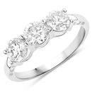 1.50 Carat Genuine Lab Grown Diamond 14K White Gold Ring-1