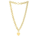 14k Yellow Gold Rolo Link Necklace (11.40 mm)-3