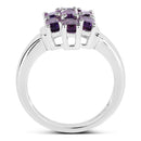 2.80 Carat Genuine Amethyst .925 Sterling Silver Ring-2