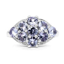2.07 Carat Genuine Tanzanite .925 Sterling Silver Ring-4
