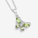 0.64 Carat Genuine Peridot .925 Sterling Silver Pendant-4
