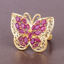 3.08 Carat Genuine Ruby .925 Sterling Silver Ring-4