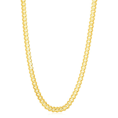 14k Yellow Gold High Polish Modern Lite Edge Chain (8.0mm) - 0
