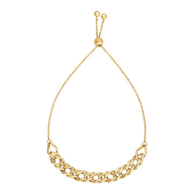 Adjustable Chain Bracelet in 14k Yellow Gold