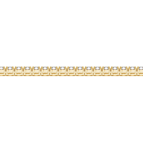 Lab Grown Round Diamond Tennis Bracelet in 14k Yellow Gold (6 cctw F/G  VS2/SI1)