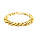 14k Yellow Gold Polished Curb Chain Bracelet-2