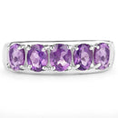 1.70 Carat Genuine  Amethyst .925 Sterling Silver Ring-3
