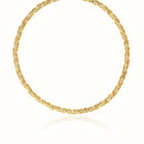 14k Yellow Gold Fancy Byzantine Chain Necklace-3