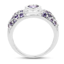 1.45 Carat Genuine Tanzanite .925 Sterling Silver Ring-2