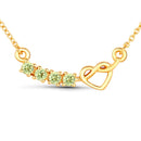 0.28 Carat Genuine Peridot .925 Sterling Silver Necklace-1