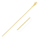 14k Yellow Gold Round Cable Link Chain 1.9mm-1