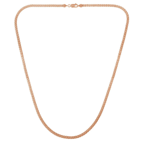Ice Barrel Chain in 14k Rose Gold (3.10 mm)