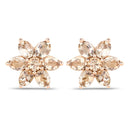 1.98 Carat Genuine Morganite 10K Rose Gold Earrings-1