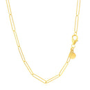 14k Yellow Gold Wire Paperclip Chain (2.7mm)-3