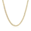 2.6 mm 14k Two Tone Gold Pave Curb Chain-2