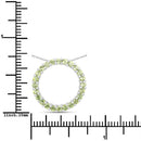 0.84 Carat Genuine Peridot .925 Sterling Silver Pendant-3