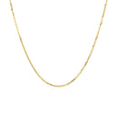 10k Yellow Gold Adjustable Cable Chain 0.9mm-2