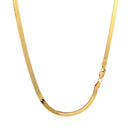 4.0mm 14k Yellow Gold Super Flex Herringbone Chain-3