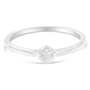 .925 Sterling Silver Miracle Set Diamond Accent Promise Ring (J-K Color, I1-I2 Clarity) - Size 6-3