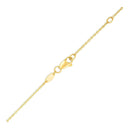 14k Yellow Gold Chain Necklace with Horizontal Arrow Pendant-3