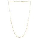 14k Yellow Gold Bead Necklace-1