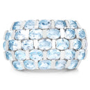 5.51 Carat Genuine Blue Topaz .925 Sterling Silver Ring-3