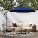 11ft Cantilever Hanging Umbrella 8 Rib Replacement Canopy Navy Olefin-6