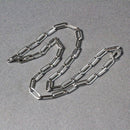 14k White Gold Bold Paperclip Chain (4.2 mm)-5