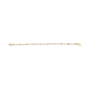 10K White and Yellow Gold 1.00 Cttw Diamond Oval Shaped Cluster Link  Bracelet (I-J Color, SI2-I1 Clarity) - 7" Inches-4