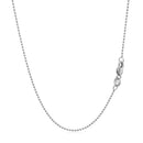 14k White Gold Bead Chain 1.0mm-3