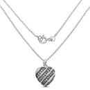 1.30 Carat Genuine Tanzanite and White Topaz .925 Sterling Silver Pendant-2