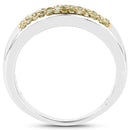 0.22 Carat Genuine Yellow Diamond .925 Sterling Silver Ring-2