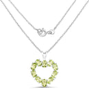 4.50 Carat Genuine Peridot .925 Sterling Silver Pendant-2
