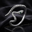 925 Sterling Silver Pavé Setting CZ Oxidized Silver Ring for Women-1