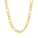 5.4mm 10k Yellow Gold Lite Figaro Chain-2