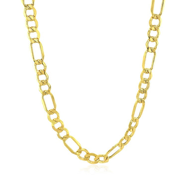 5.4mm 10k Yellow Gold Lite Figaro Chain - 0