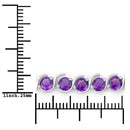 2.64 Carat Genuine Amethyst .925 Sterling Silver Bracelet-3