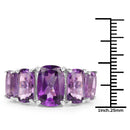 11.10 Carat Genuine Amethyst .925 Sterling Silver Ring-3