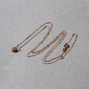 14k Rose Gold Polished Mini Heart Necklace-3